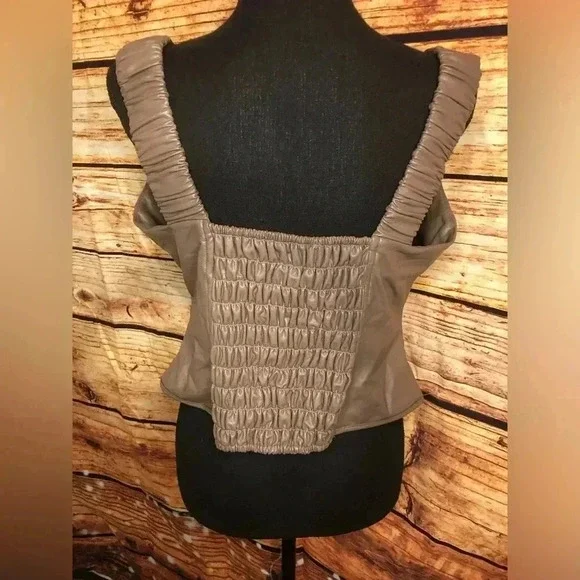 FAUX Leather Corset Top size 1X - Picture 9 of 15